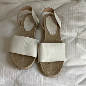 White Soludos sandals size 7, very comfortable.